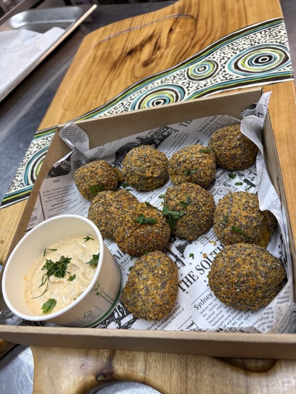 Pumpkin Arancini w/ Bush Sambal Mayo