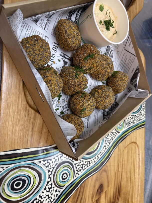 Pumpkin Arancini w/ Bush Sambal Mayo