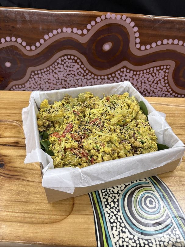 Roast Cauliflower, Capsicum, Native furikake & Olive Salad