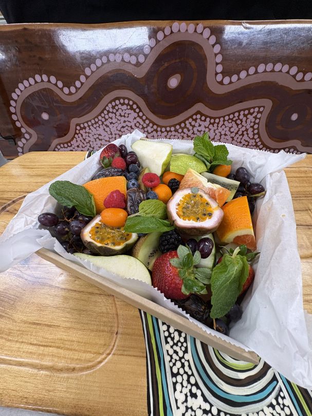 A tropical feast of freshly sliced seasonal and exotic fruits, juicy, sweet, and full of vibrant flavours — perfect for sharing. 