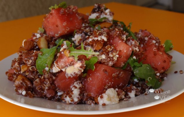 Quinoa Salad w/ Watermelon, Celery and Citrus Dressing