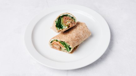 Vollkorn-Wrap mit Lachs