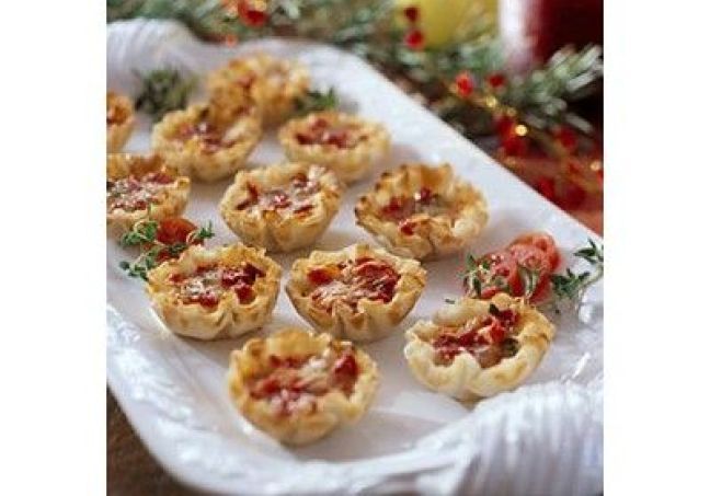 Mini Quiche mit Kürbis und Speck