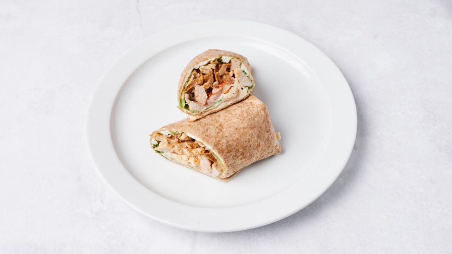 Vollkorn-Wrap mit Hähnchen und Gemüse