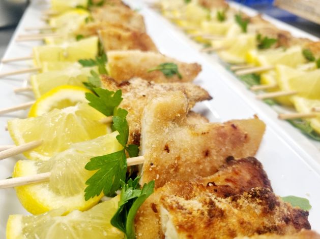 Mini Hähnchenschnitzel mit Zitrone