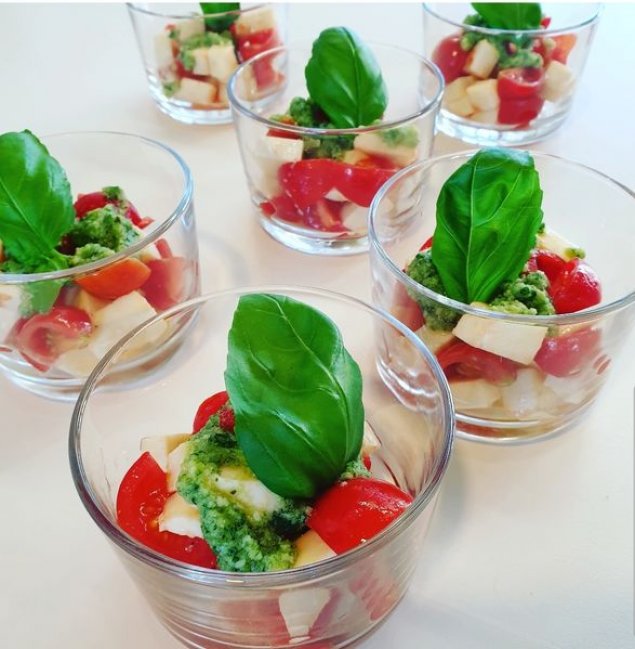 Mini Tomaten-Mozzarella-Salat