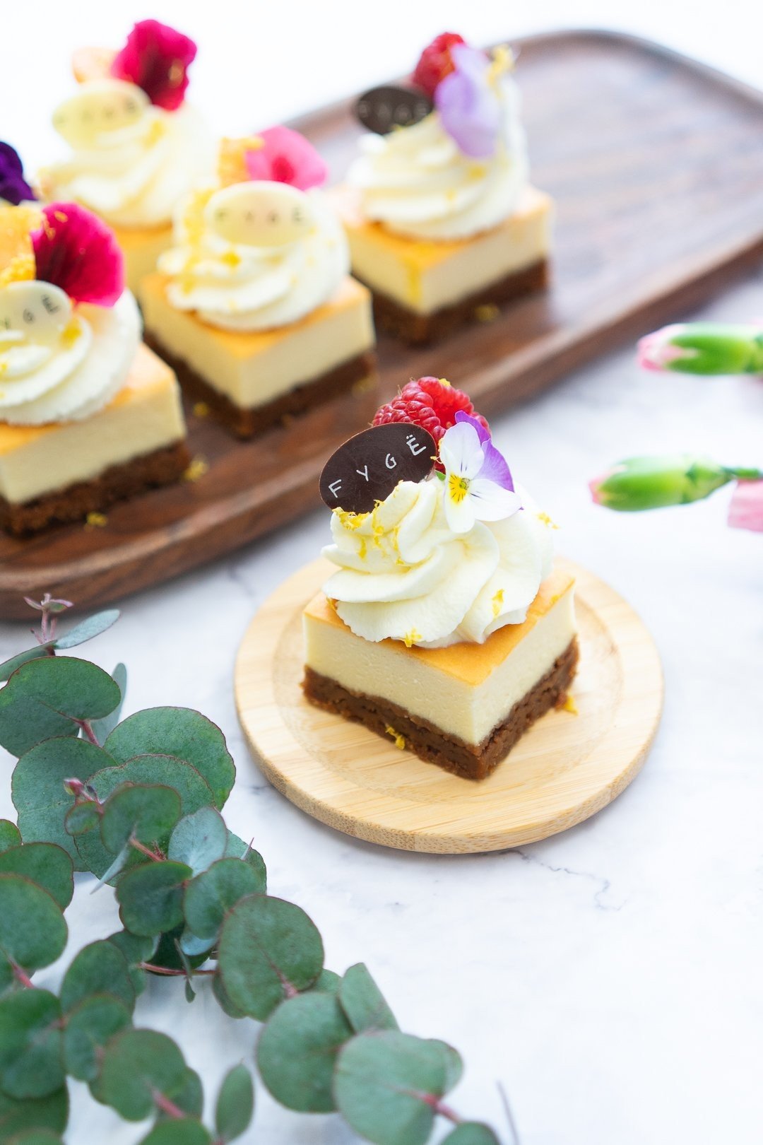 Mini Lemon Cheesecake with Summer Berries