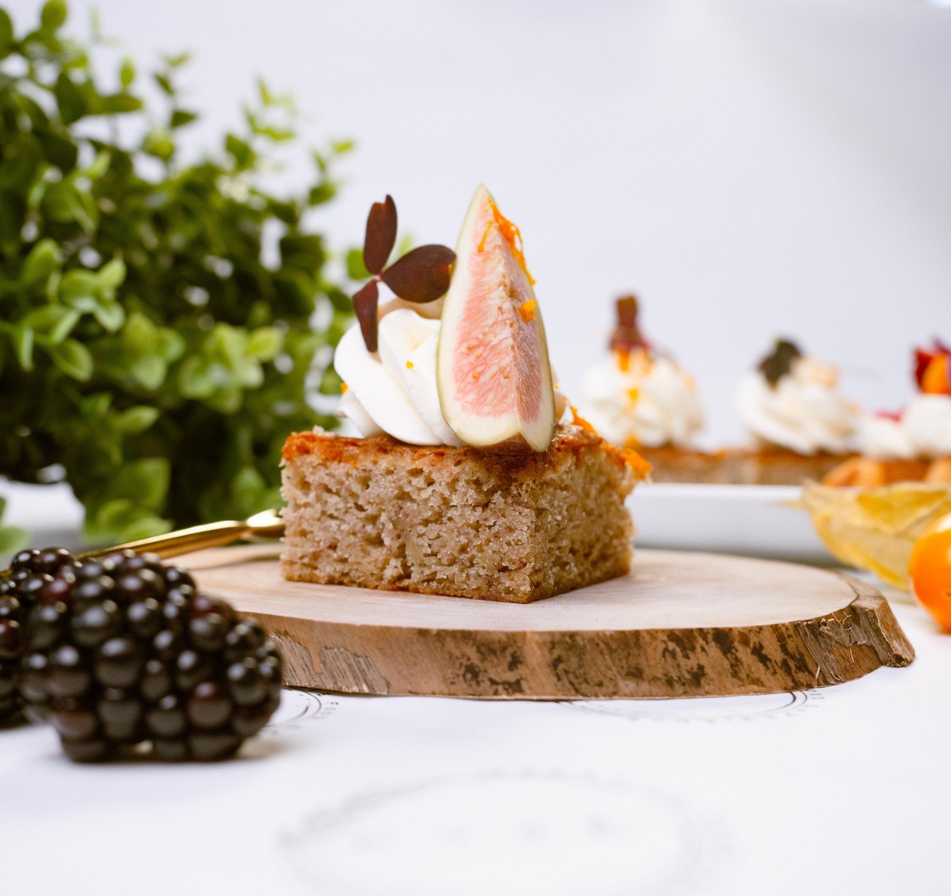 Banana Bread with Whipped Bourbon-Vanilla Cream