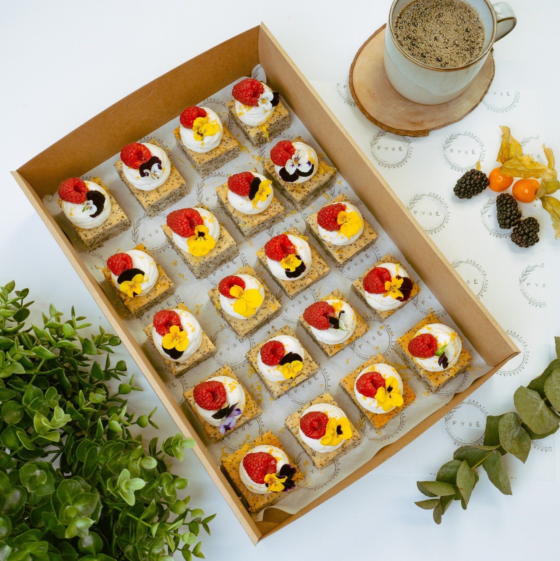 Blue Poppy Seed and Citrus Cake Bite