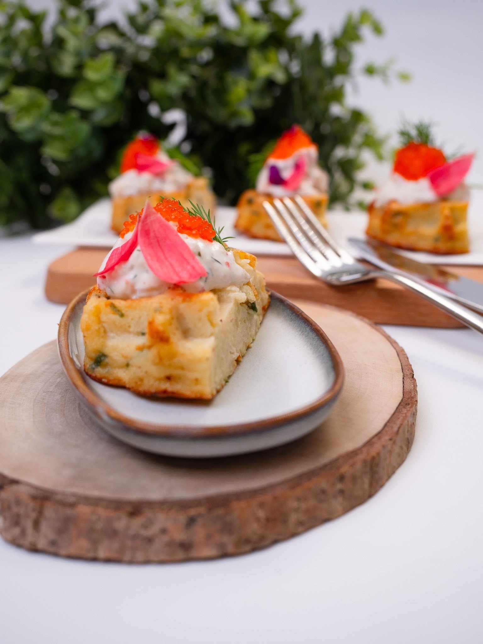 Gluten Free Skagen Salad on Finnish Archipelago Bread, Kelp Caviar and  Fresh Dill