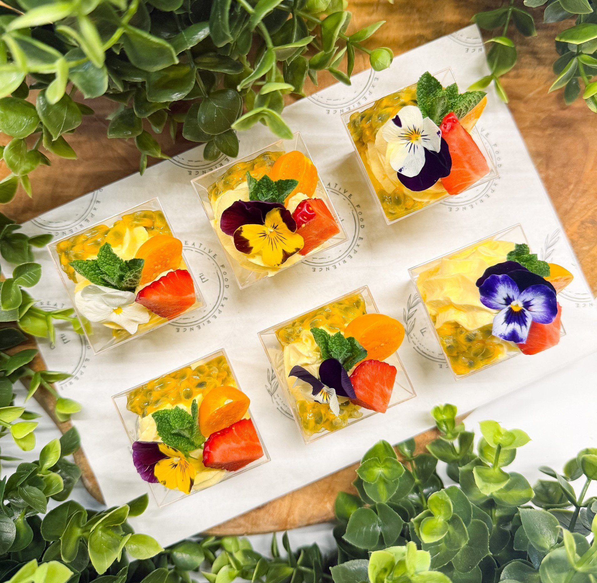 Mango and Passion Fruit Mousse Cup