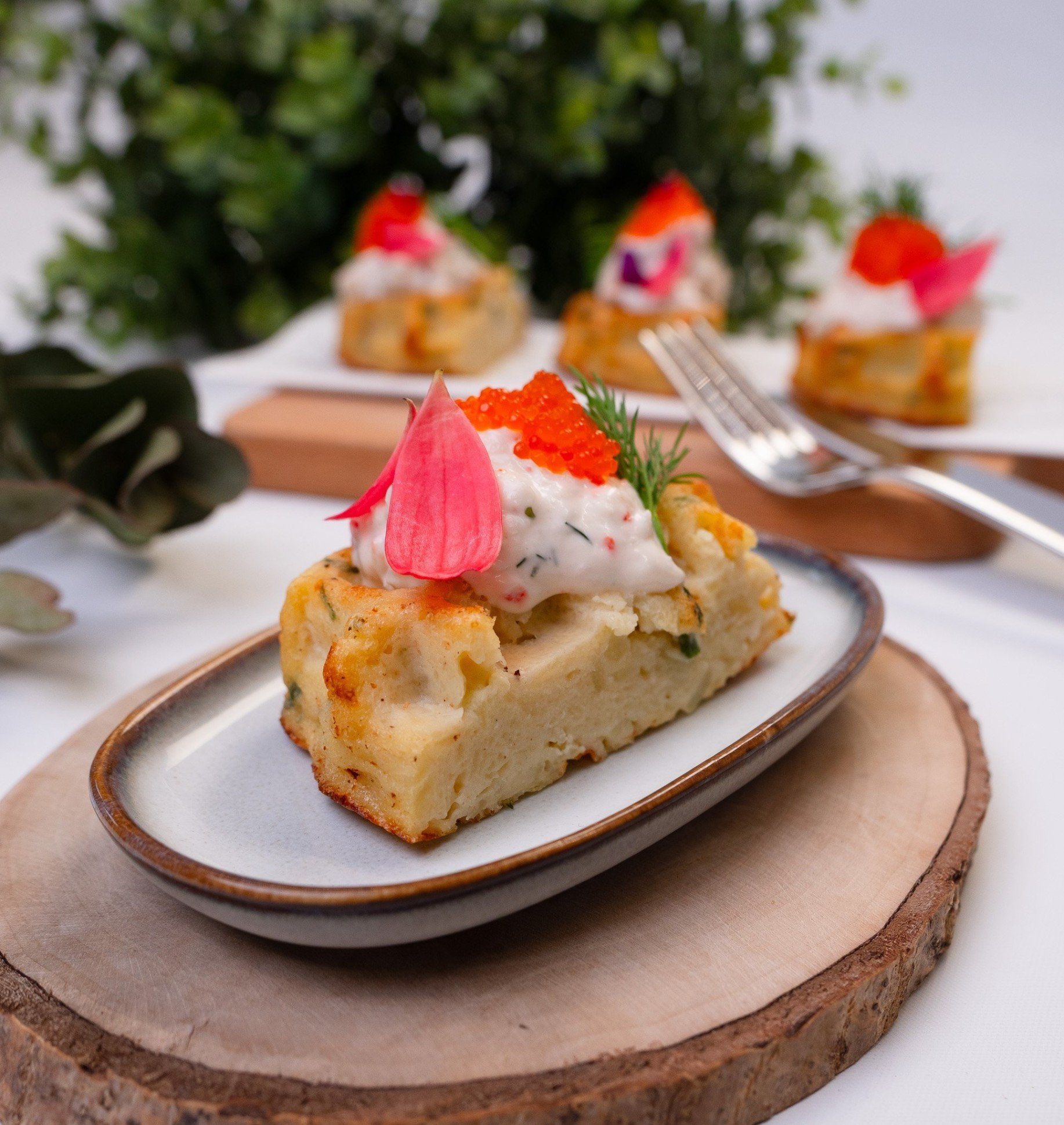 Crayfish Skagen on Potato Waffle