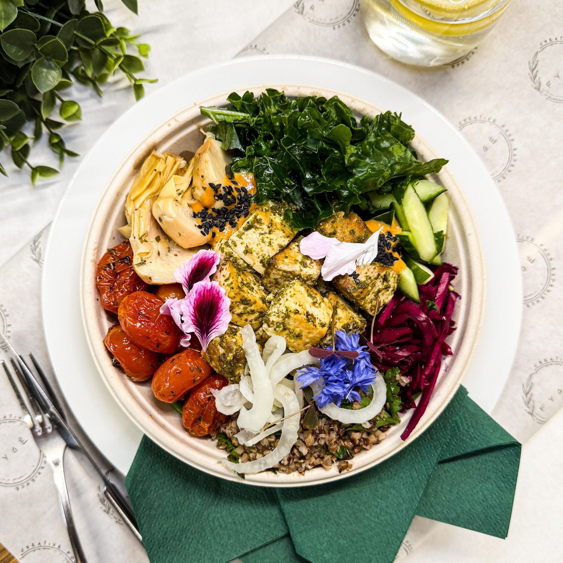 Mediterranean Tofu & Buckwheat Bowl (new!) 
