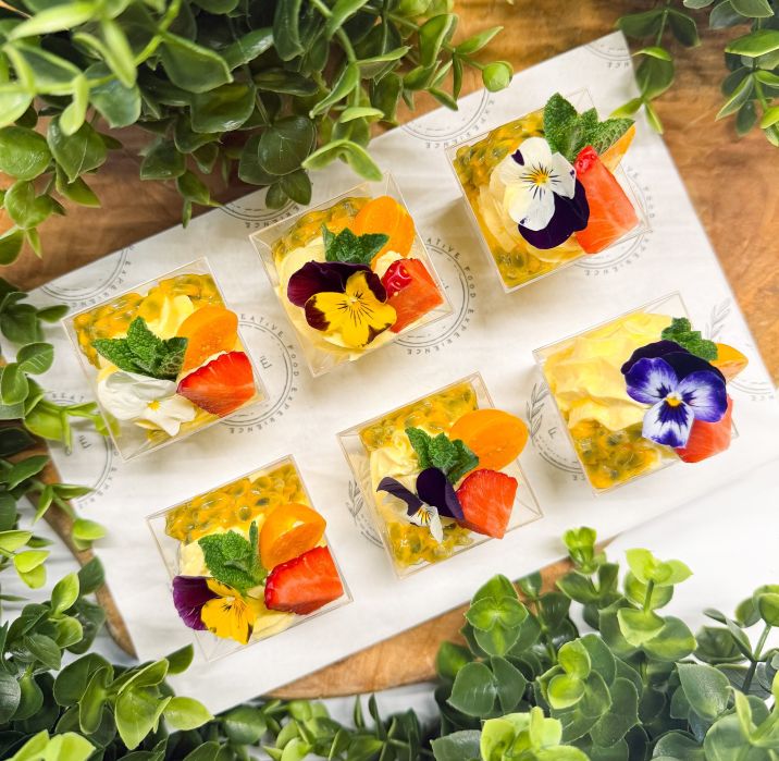 Mango and Passion Fruit Mousse Cup