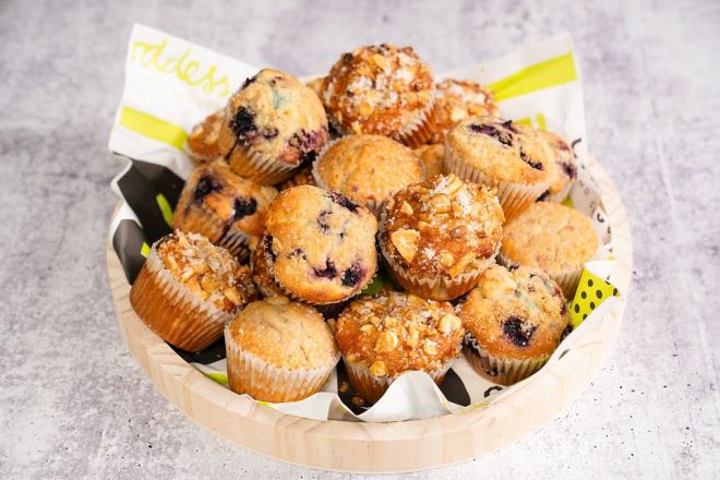 Morning Muffins, serves 10-12