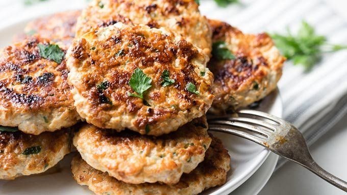 Chicken Sausage Patties, serves 10-12