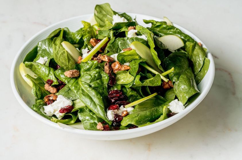 Baby Spinach & Goat Cheese, serves 10-12