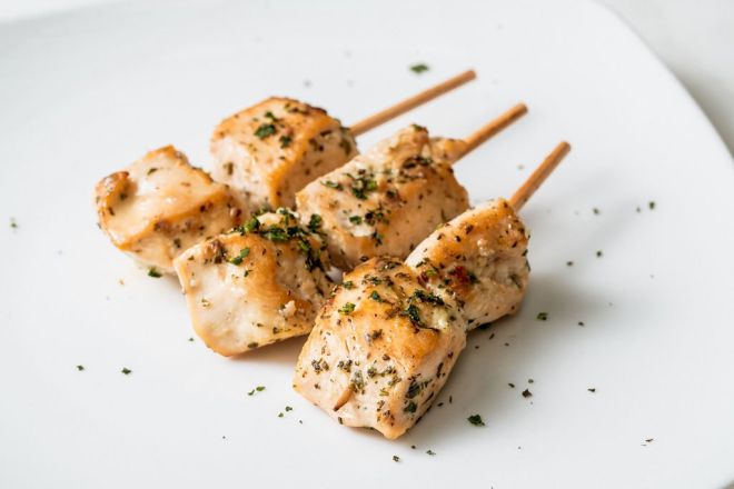 Lemon Thyme Chicken Skewers