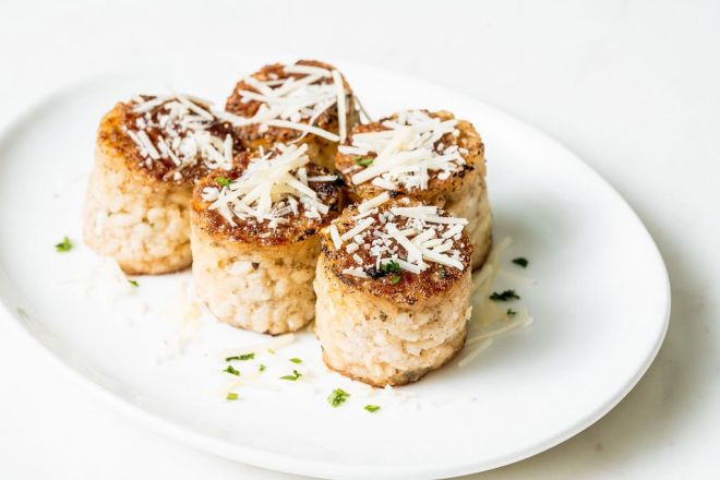 Wild Mushroom Risotto Cakes