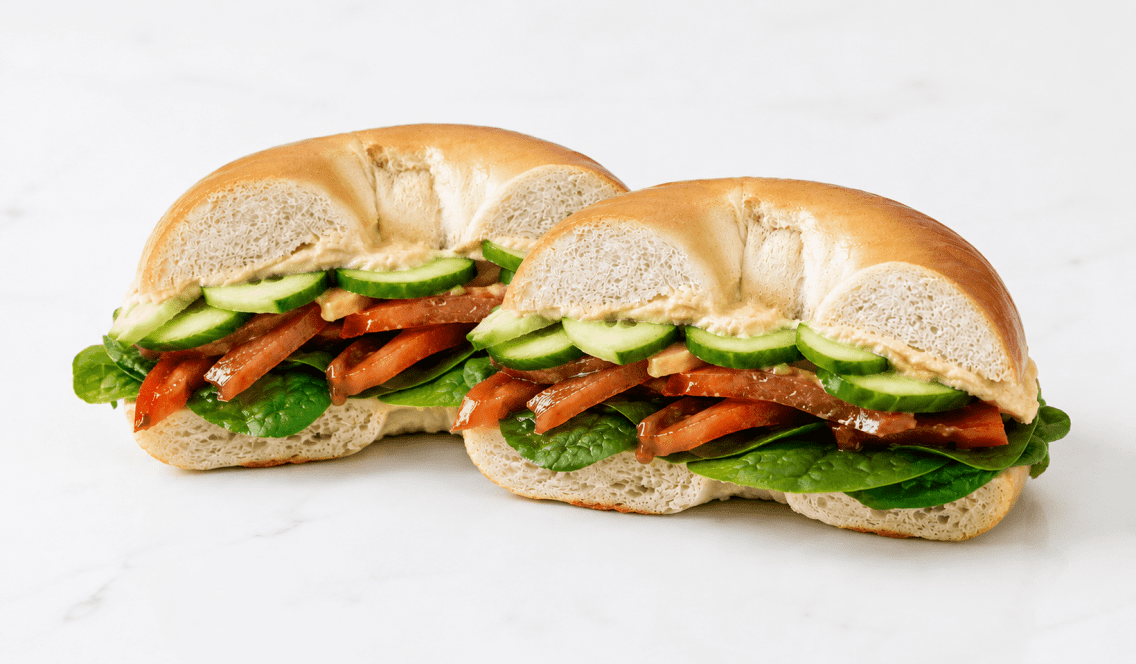 Veggie Bagel Sandwich