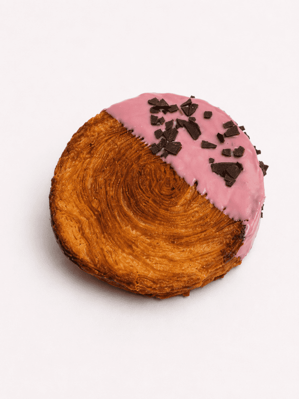 Spiral Pastry, raspberry rose - PIECE