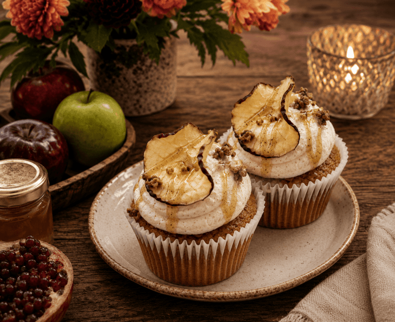 Rosh Hashanah - Desserts, Agave Apple Cupcakes (2)