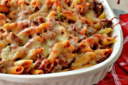 Vegetarian Mostaccioli Pasta