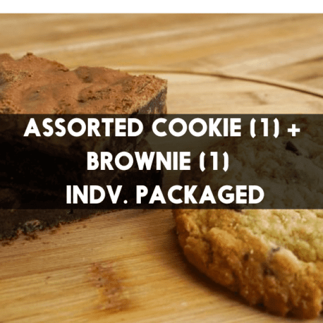 Assorted Cookie (1) + Brownie (1) | Indv. Packaged