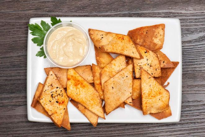 Seasoned pita chips