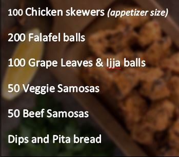 Loaded Snacks (up to 100 people)