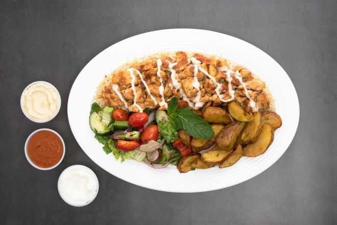 Grilled Chicken Shawarma Plate