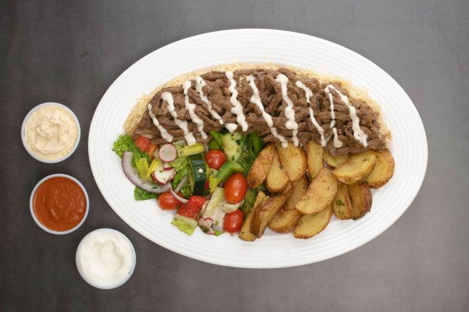 Grilled Beef Shawarma Plate