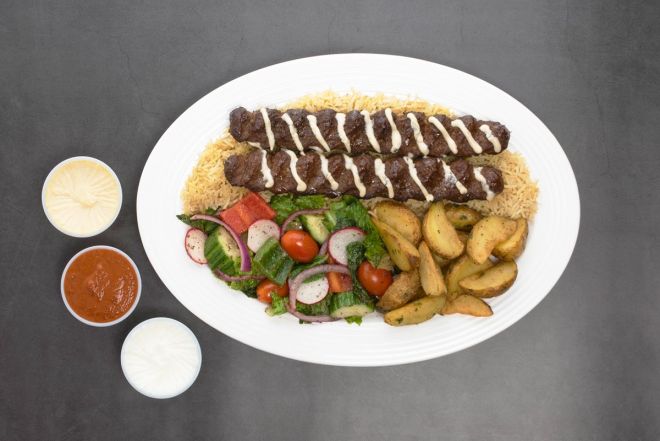 Kafta Kebab Plate