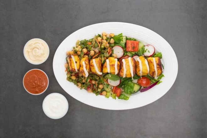 Chicken Shish Tawook Salad