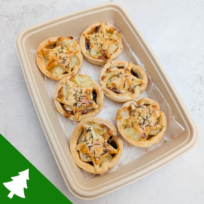 Goats Cheese & Red Onion Tartlettes