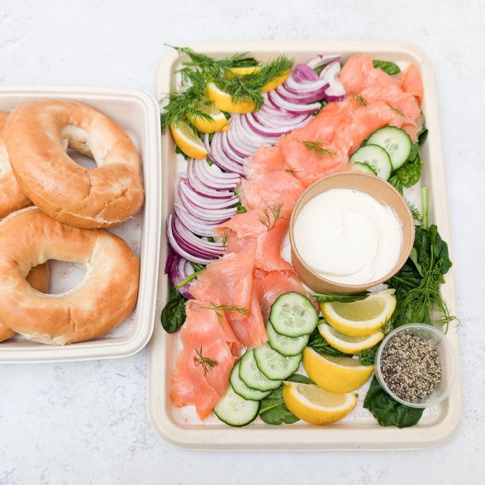 Salmon Bagel Platter