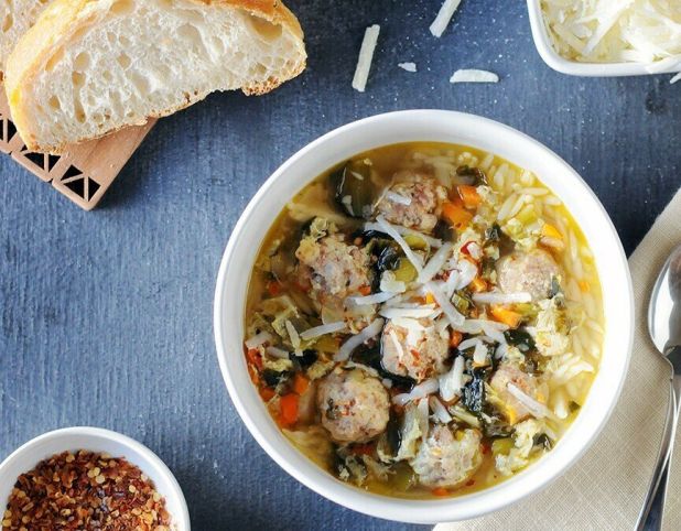 Holiday Soup w/ Little Meatballs