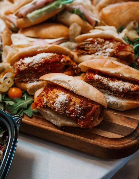 Finger Sandwich | Eggplant Parmigiana by the Each