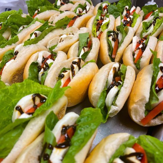 Finger Sandwich | Tomato Mozzarella by the Each