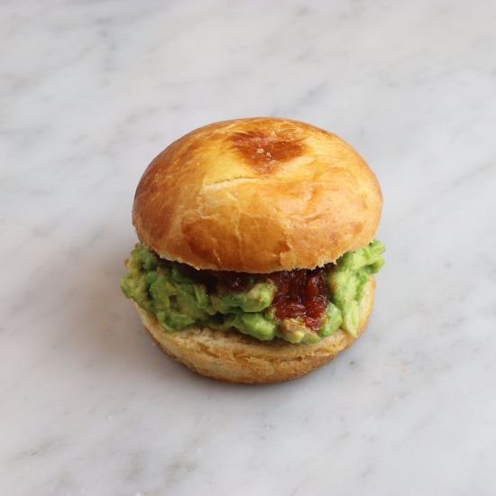 Spicy Tomato and Avocado Brioche Bun