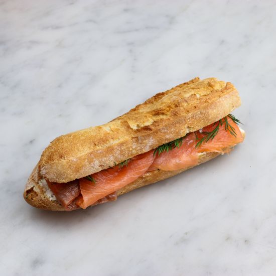 Smoked Salmon, Cream Cheese Sandwich