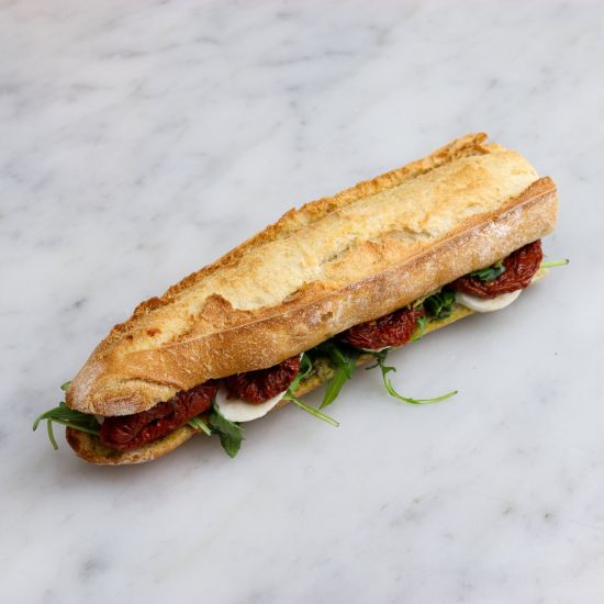 Mozzarella and Sun-dried Tomatoes Sandwich