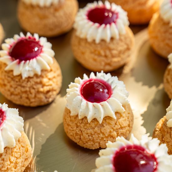 Blackberry Cheesecake Choux Bun