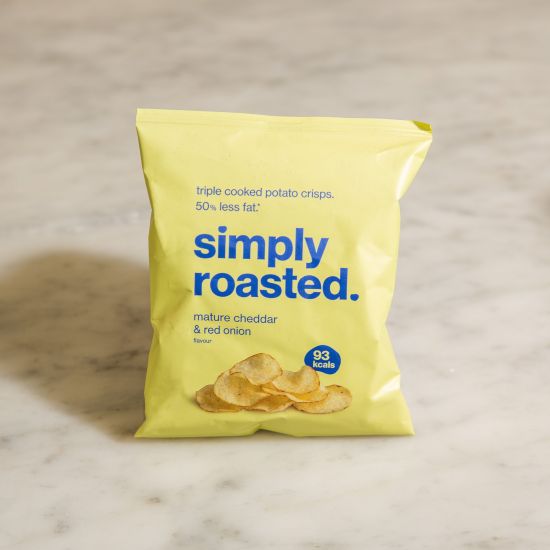 Mature Cheddar & Red Onion Crisps