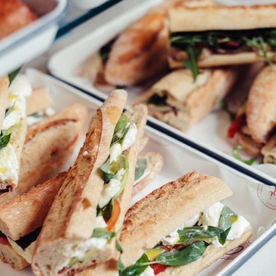 Roast Chicken, Salad with Tarragon Mayonnaise Sandwich