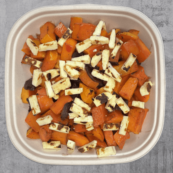 Butternut squash and halloumi - 8 side portions