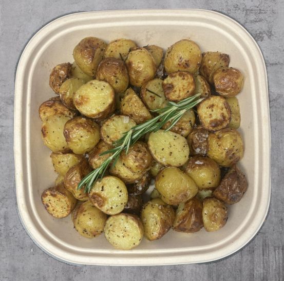 Roasted New Potatoes with Rosemary & Sea Salt 