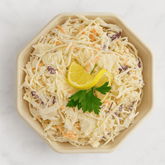 Homemade vegan coleslaw - Small sharing platter