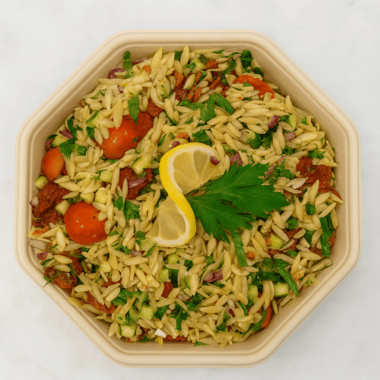 Lemon Herb Orzo Salad - small sharing platter 