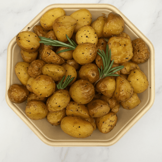 Roasted New Potatoes with Rosemary & Sea Salt - Small sharing platter 